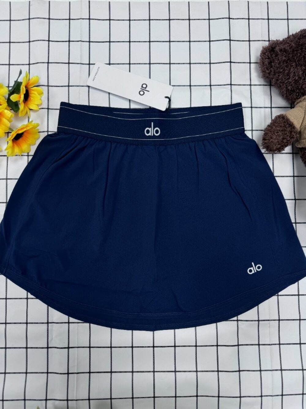 ALO Yoga Navy Blue Circle Skirt